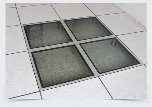 玻璃防静电地板组装效果